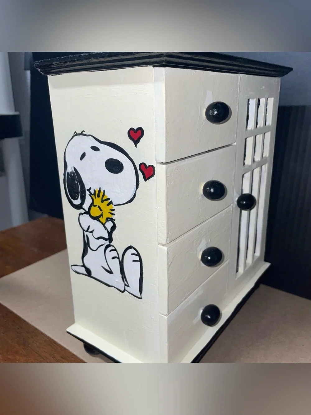 HandPainted Snoopy Jewelry Chest